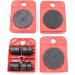 LITZEE Ensemble D'outils De Déplacement Pour Meubles - Glissière De Meubles - Roulette Robuste - Déplace Jusqu'à 300 Kg - Convient Pour Canapés, Canapés Et Réfrigérateurs -Stanleyfaco Magasin 31774819 3