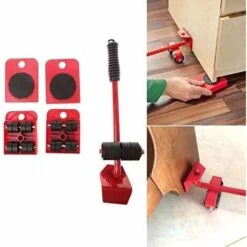 LITZEE Ensemble D'outils De Déplacement Pour Meubles - Glissière De Meubles - Roulette Robuste - Déplace Jusqu'à 300 Kg - Convient Pour Canapés, Canapés Et Réfrigérateurs -Stanleyfaco Magasin 31774819 5