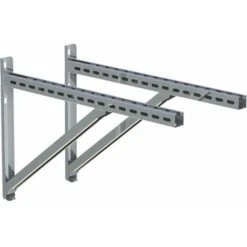 Support Mural Avec Barre Inox 750 Mm