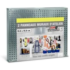 Panneau Mural D'atelier En Métal - Vendu Par 2 9 Panneau Mural D'atelier En Métal - Vendu Par 2 -Stanleyfaco Magasin 3366574 3