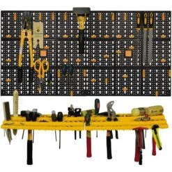Garage Mur Outil Kit De Rangement Outils Organiseur Maison Étagères Y Compris 50 Crochets 10 Garage Mur Outil Kit De Rangement Outils Organiseur Maison Étagères Y Compris 50 Crochets -Stanleyfaco Magasin 34687034 4