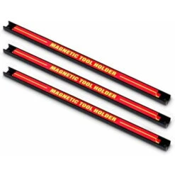 GOPLUS Porte-outil Magnetique, Set De 3 Barres, Garage Atelier Amovible Compact Et Robuste, Aimant Puissant Pour Rangement Mural Des Outils, 46 X 2,3CM En Acier, Chacun Peut Supporter 10 KG