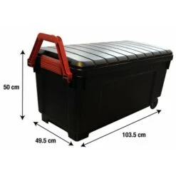 Centrale Brico Malle IRIS Plastique Bordeaux L.50 X P.100 X H.50 Cm Cm, 170 L -Stanleyfaco Magasin 36531163 3