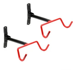 Jeu De 2 Support Mural Pliable Pour Vélos Suspension Du Cadre Capacité De Charge Par Crochet 30 Kg