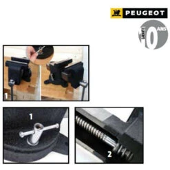 Peugeot - Etau D'établi Pivotant 125 Mm - EBT 125 9 Peugeot - Etau D'établi Pivotant 125 Mm - EBT 125 -Stanleyfaco Magasin 38061645 4