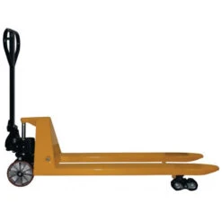 Transpalette L. Fourche 1150 Mm Cap.ch. 2500 Kg Acier Jaune Sécur., RAL 1003 Polyuréth./nylon