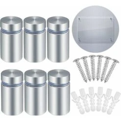 BETT Support Vis Publicité En Acier Inoxydable 25pcs Standoff Publicité Entretoise Murale Fixations Montage Pour Verre Acrylique Photos Publicité Produits D'Équipement Médical Produits De Décoration19