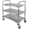 Chariot Inox 3 Plateaux - 710x410xH810 Mm - Multiroir -Stanleyfaco Magasin 41352797 1