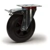 Roulette Pivotante à Frein Diamètre 125 Mm Caoutchouc Noir - 100 Kg -Stanleyfaco Magasin 4152007 1