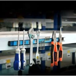 2pcs 35cm Barres Magnétiques Pour Outils Porte Outils Mural Avec Charge Jusqu'à 13kg Barre Aimantée Puissant Pour Rangement Outillage Pour Maison Garage Atelier Balcon -Stanleyfaco Magasin 44322908 5