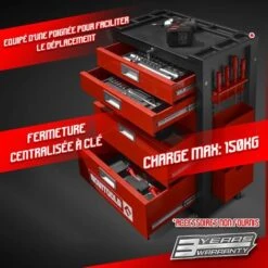 Servante D'atelier 5 Tiroirs + Acc - Movitools -Stanleyfaco Magasin 4516307 5