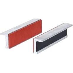 KS TOOLS Mordaches En Aluminium Aimantées Pour étaux Avec Un Côté Avec Caoutchouc, 120 Mm