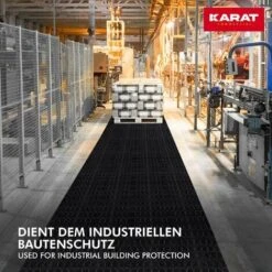 Tapis En Caoutchouc Bouton Plat Noir 100 X 50 Cm -Stanleyfaco Magasin 46903374 3