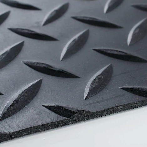 Tapis En Caoutchouc Avec Structure Quadrillée 100 X 50 Cm 5 Tapis En Caoutchouc Avec Structure Quadrillée 100 X 50 Cm – Image 3