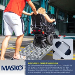 Masko® ALU Rampe D'accès Rampe De Chargement Rail De Chargement Antidérapant Pliable, 1x Auffahrrampe (de) -Stanleyfaco Magasin 50752931 4
