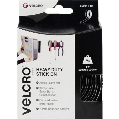 VELCRO® VEL-EC60241 Bande Auto-agrippante à Coller Partie Velours Et Partie Agrippante, Extra-fort (L X L) 1000 Mm X 50 4 VELCRO® VEL-EC60241 Bande Auto-agrippante à Coller Partie Velours Et Partie Agrippante, Extra-fort (L X L) 1000 Mm X 50 – Image 2