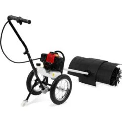 EBERTH Balayeuse à Essence 3CV, Moteur 2 Temps, Avec Roues, 2 Rouleaux De 30cm Inclus, Largeur De Balayage 60cm, Accélérateur Réglable En Continu Sur La Poignée Ergonomique, Protection Sur Le Rouleau -Stanleyfaco Magasin 54190511 3