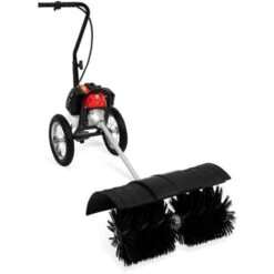 EBERTH Balayeuse à Essence 3CV, Moteur 2 Temps, Avec Roues, 2 Rouleaux De 30cm Inclus, Largeur De Balayage 60cm, Accélérateur Réglable En Continu Sur La Poignée Ergonomique, Protection Sur Le Rouleau -Stanleyfaco Magasin 54190511 4