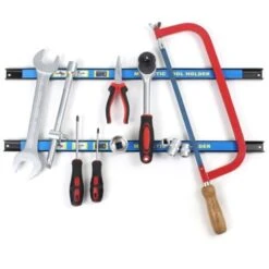 Kit Barres Porte-outils 6x61cm Barres Magnétiques Acier Rangement Accessoires Atelier Montage Mural -Stanleyfaco Magasin 54588465 3
