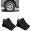 2 Pièces Cales De Roue Voiture, Cale De Roue En Plastique Avec Poignée Bloc Anti-dérapant Pneu Butée D'alignement De Roue Base Antidérapante Pour Voiture Durable Noir 15.5 X 9 X 9.8cm,Versailles -Stanleyfaco Magasin 54827788 1