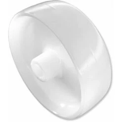 Roue De Chariot En PVC 80x30mm Alésage 12mm Blanc Usage Industriel Atelier Garage Plastique Rigide Pleine
