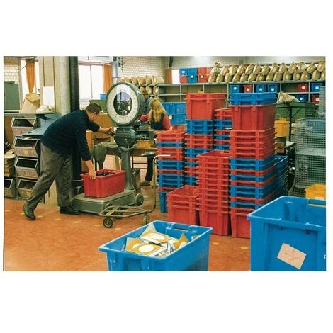 Bac Gerbable-emboîtable PP Bleu L590xl380xH202 Mm 4 Bac Gerbable-emboîtable PP Bleu L590xl380xH202 Mm – Image 2