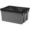 Bac De Rangement 50 Litres Gris Avec Couvercle Noir - EDA -Stanleyfaco Magasin 5801661 1