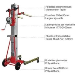 Gerbeur Haute Levée - Levée Max 2900 Mm - Charge Max 150kg - ME-R2900 -Stanleyfaco Magasin 58173723 3