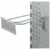 Crochet Rayonnage Magasin Double Acier 250mm Avec étiquette De Prix Pour Rayon Support Présentatoir étagère Broche Panneau Perforé