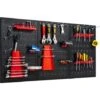 COSTWAY Organiseur Mural En Panneau Perforé, Kit De Rangement D'Outils En Métal Avec 3 Panneaux Perforés 25 Accessoires De Suspension, Porte-outils Standard Fixé Au Mur, Pour Garage, Atelier, Entrepôt 1 COSTWAY Organiseur Mural En Panneau Perforé, Kit De Rangement D'Outils En Métal Avec 3 Panneaux Perforés 25 Accessoires De Suspension, Porte-outils Standard Fixé Au Mur, Pour Garage, Atelier, Entrepôt -Stanleyfaco Magasin 58758582 1