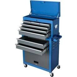 AIRAJ Grandes Armoires Murales Chariot D'Atelier Portable Et Chariot à Outils Avec Roues, Rangement D'Outils Et D'Équipements Lourds, Avec 10 Crochets Sur Le Côté Pour Ateliers Et Armoires à Outils Ménagers