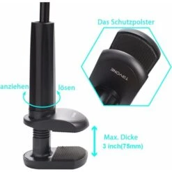 DENUOTOP Organiseur De Bureau Support De Tablette à Col De Cygne, Support De Tablette - Bras Réglable Flexible Dans Le Lit Pour Ipad / Téléphone Portable / Interrupteur / Samsung Galaxy Tabs -Stanleyfaco Magasin 60005874 3