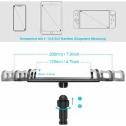 DENUOTOP Organiseur De Bureau Support De Tablette à Col De Cygne, Support De Tablette - Bras Réglable Flexible Dans Le Lit Pour Ipad / Téléphone Portable / Interrupteur / Samsung Galaxy Tabs -Stanleyfaco Magasin 60005874 5