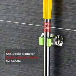 DENUOTOP Porte-outils De Jardin Porte Balai Mural Mur Mop Monté Et Broom Holder, Broom Organiseur Balai Support En Acier Inoxydable à Balai Pour Cuisine Salle De Bains Jardin Et Bureau -A -Stanleyfaco Magasin 60007217 3