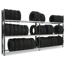 Grand Rack Ă Pneus 3 Niveaux 2000x1800x400mm - Element Suivant - RAYOPN/3N/2018/S