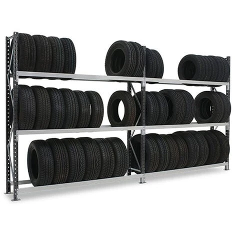 Grand Rack à Pneus 3 Niveaux 2000x1800x400mm - Element Suivant - RAYOPN/3N/2018/S 3 Grand Rack à Pneus 3 Niveaux 2000x1800x400mm - Element Suivant - RAYOPN/3N/2018/S