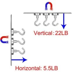 Lot De 25 Crochet Magnétique Crochet Aimants Néodyme Force D’attraction De 10 Kg 9 Lot De 25 Crochet Magnétique Crochet Aimants Néodyme Force D’attraction De 10 Kg -Stanleyfaco Magasin 61195061 3