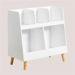 Meuble Organiseur En MDF Tom Kids SKLUM Blanc