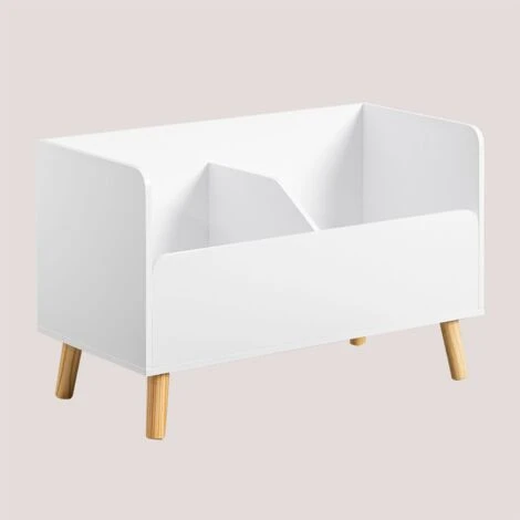 Tiroir à Jouets En MDF Tom Kids SKLUM Blanc 3 Tiroir à Jouets En MDF Tom Kids SKLUM Blanc