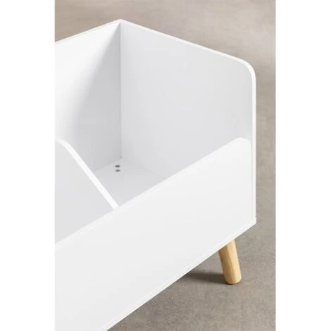 Tiroir à Jouets En MDF Tom Kids SKLUM Blanc 6 Tiroir à Jouets En MDF Tom Kids SKLUM Blanc – Image 4