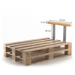 Appuis Pour Dossier Pour Palettes Latéral 70cm Chêne/métal Vicco -Stanleyfaco Magasin 63688779 3