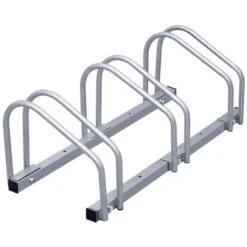 Ratelier Velo Support à Vélos Présentoir à Vélos Porte-vélo Supports Multiples Roues VTT Pour 3 Vélos