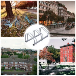 Ratelier Velo Support à Vélos Présentoir à Vélos Porte-vélo Supports Multiples Roues VTT Pour 3 Vélos -Stanleyfaco Magasin 63736043 5