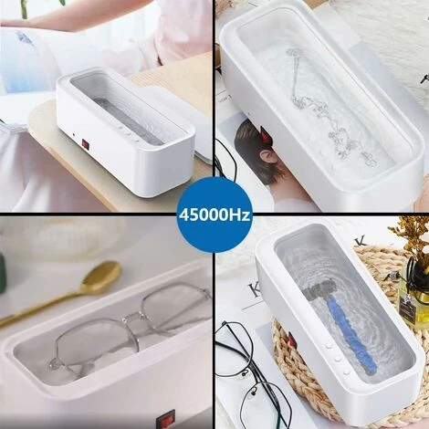 Nettoyeur à Vibrations à Haute Fréquence 350ML Appareil De Nettoyage 45000Hz Machine à Bac Nettoyant Vibrations à Haute Fréquence Cleaner Pour Lunettes Bijoux Montres Bagues Colliers Rasoirs Prothèses 4 Nettoyeur à Vibrations à Haute Fréquence 350ML Appareil De Nettoyage 45000Hz Machine à Bac Nettoyant Vibrations à Haute Fréquence Cleaner Pour Lunettes Bijoux Montres Bagues Colliers Rasoirs Prothèses – Image 2