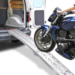 Froadp 2x Pliable Rampe De Chargement En Aluminium Pour Véhicules à Moto Quads Remorques (230x28x7cm) -Stanleyfaco Magasin 65112595 4