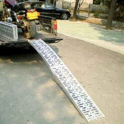 Froadp 2x Pliable Rampe De Chargement En Aluminium Pour Véhicules à Moto Quads Remorques (230x28x7cm) -Stanleyfaco Magasin 65112595 5