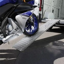 Froadp 2x Pliable Rampe De Chargement Galvanisée Pour Voitures De Moto Quads Remorques (160cm X 22.5x4.5cm) -Stanleyfaco Magasin 65112660 3