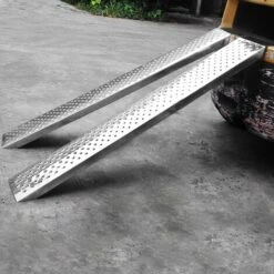 Froadp 2x Pliable Rampe De Chargement Galvanisée Pour Voitures De Moto Quads Remorques (160cm X 22.5x4.5cm) -Stanleyfaco Magasin 65112660 4