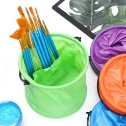 LTS FAFA Couleurs Pinceau Rondelle Seau Pour Enfants Aquarelle Huile Gouache Peintures Acryliques Poils Pinceaux Fournitures D'art -Stanleyfaco Magasin 65622038 4
