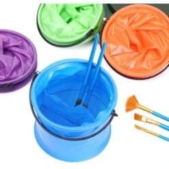 LTS FAFA Couleurs Pinceau Rondelle Seau Pour Enfants Aquarelle Huile Gouache Peintures Acryliques Poils Pinceaux Fournitures D'art -Stanleyfaco Magasin 65622038 5